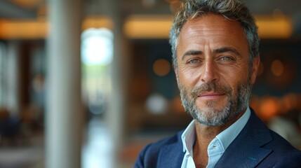 Obraz premium A Successful Businessman Portrait Generative AI