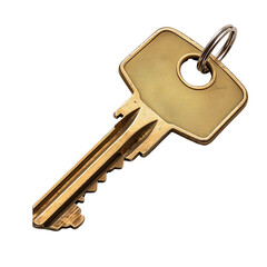 Real estate key on transparent background