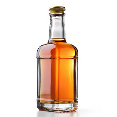 Whiskey bottle isolated on transparent png.