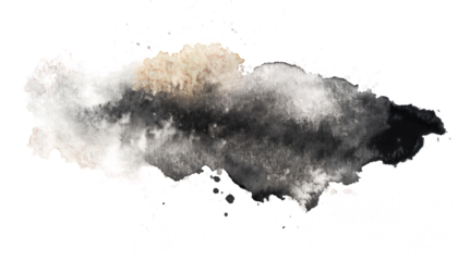 Isolated watercolor stain for backgrounds