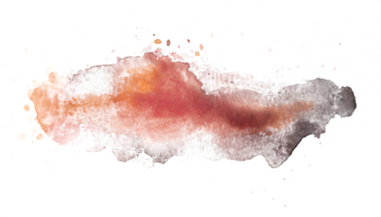 Isolated watercolor stain for backgrounds