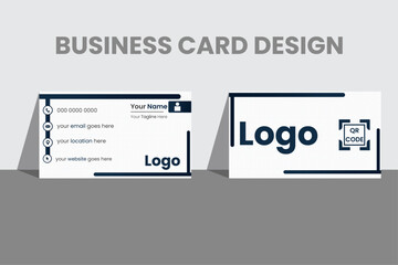 Creative and Clean Business Card. creative business card vector design template.