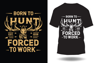 hunting t shirt design vector 
