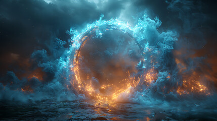 Obraz premium mystical portal to the other dimension