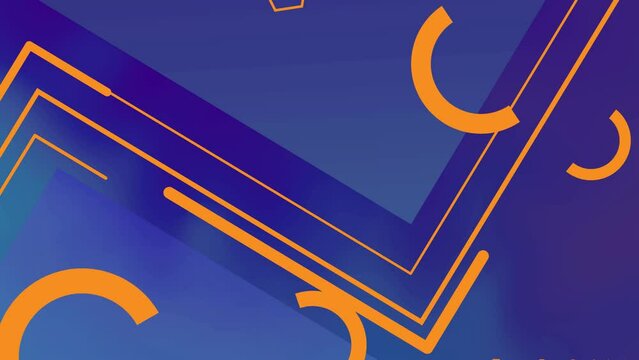 Dynamic abstract shape background. Geometric shapes loop animation. Modern background.. Geometric shapes loop animation. Modern background.