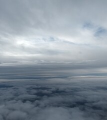 Fototapeta na wymiar Between clouds over the sea