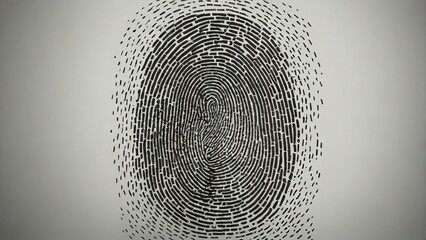 A specific fingerprint. - obrazy, fototapety, plakaty