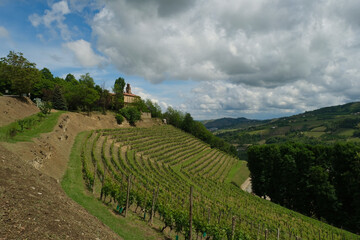 Santuario della Madonna della Rovere a Cossano Belbo in provincia di Cuneo, Piemonte, Italia.