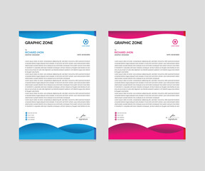 Corporate letterhead or Business modern letterhead design vector template