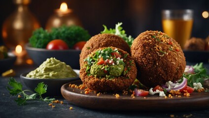 Falafel with Pita BrFalafel Platter with Falafel	ead	