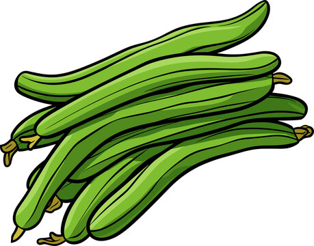 recommend clip art: Green beans clipart design illustration