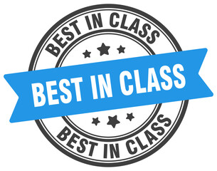 best in class stamp. best in class label on transparent background. round sign