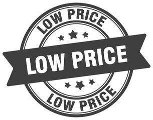 low price stamp. low price label on transparent background. round sign
