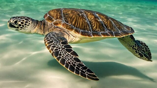 Turtle in the water