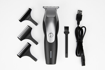Metal hair trimmer with attachments