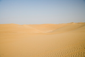 Yemen desert view on a sunny winter day