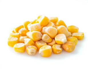 Tiefk&uuml;hl mais isoliert auf wei&szlig;en Hintergrund, Freisteller 