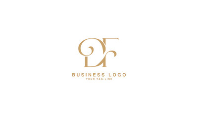DF, FD, D, F, Abstract Letters Logo monogram