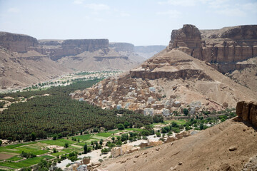 Yemen mountain landscape