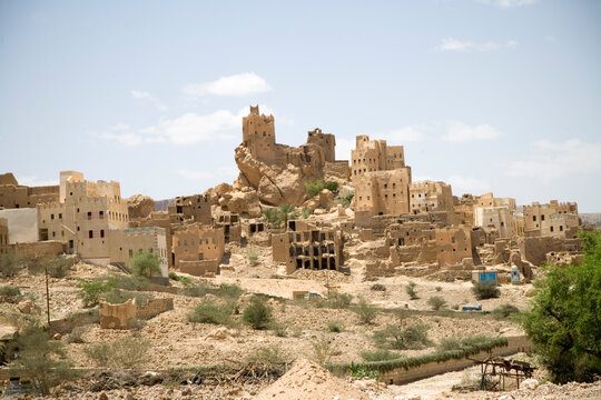 Yemen Tarim view on a sunny winter day