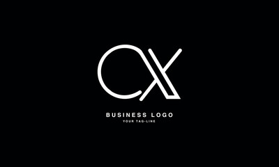 CX, XC, C,X , Abstract Letters Logo Monogram