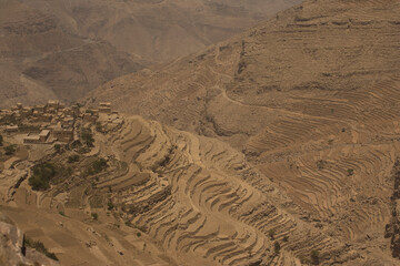 Yemen mountain landscape