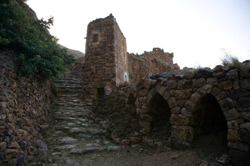 Yemen Shekharah city view on a sunny winter day