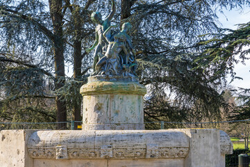 Obraz premium Märchenbrunnen im Mühlheimeranlage, Stadtgarten, Köln