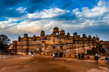 Gwalior Fort, perched atop a rocky hill in Madhya Pradesh, India, is a UNESCO World Heritage Site...