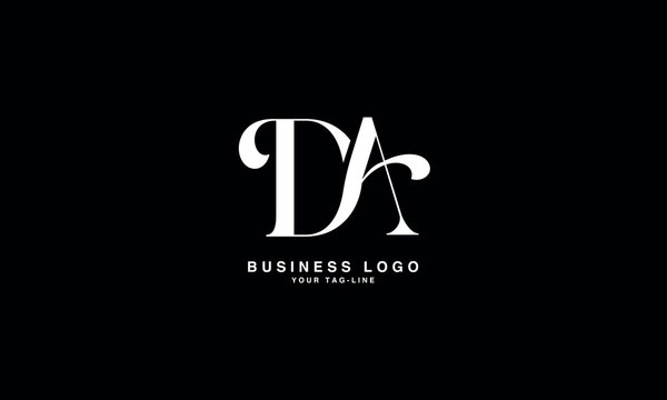 DA, AD, D, A, Abstract Letters Logo Monogram