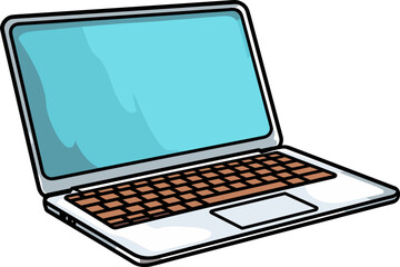 Laptop clipart design illustration