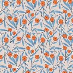 This pattern is perfect for placement on textile materials such as curtains, pillows, or upholstery. It can also be used for designing tableware, as a decorative element on the wall, or as a backgroun