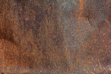 Background. The texture of the old rusty metal plate with cracks