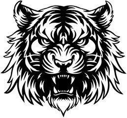 Ferocious Tiger Head