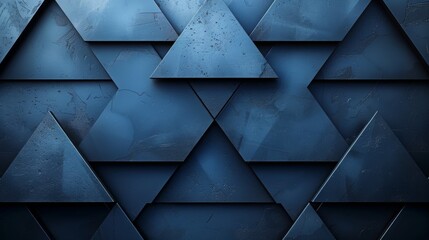 Stylish black and blue abstract background. Minimal. Color gradient. Dark. Web banner. Geometric shape. 3D effect. Lines stripes triangles. Design. Futuristic. Cut paper or metal effect. Luxury.