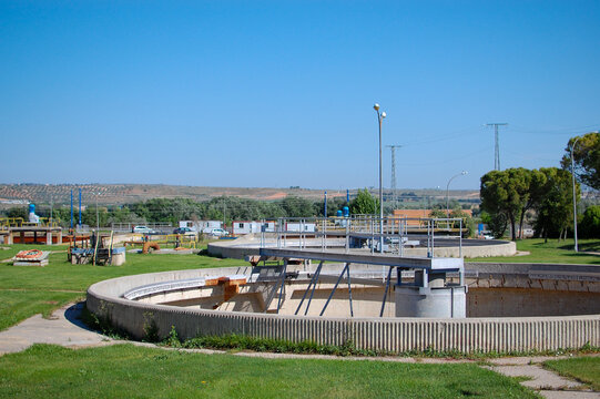 secondary treatment in a waste water treatment plant