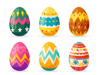 set of easter eggs illustration