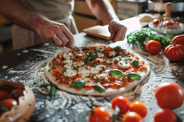 Homemade Pizza Preparation