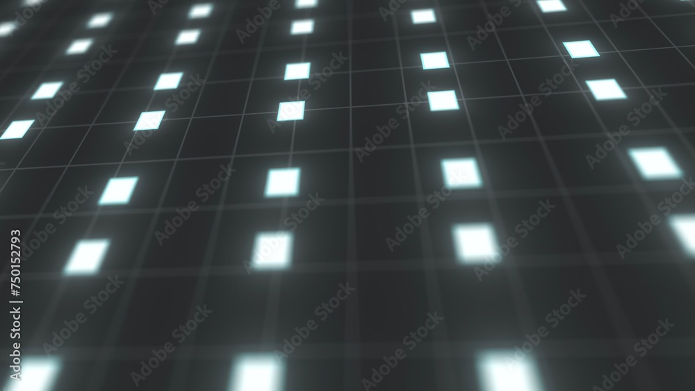 Poster abstract technology backdrop with squares. computer generated 3d render