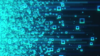 Abstract streaming data. Computer generated 3d render