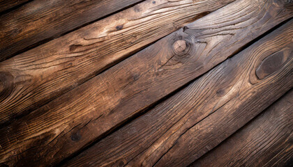 Natural wood texture. Wood background. Dark rustic planks table top flat lay view. - obrazy, fototapety, plakaty
