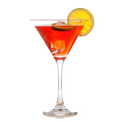 Cosmopolitan Cocktail on white or transparent background