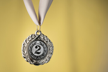sports awards medals close-up, Award for high achievements, multi-colored backgrounds, first,...
