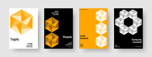 Fototapeta premium Modern Book Cover Template. Geometric Report Layout. Creative Banner Design. Background. Business Presentation. Poster. Flyer. Brochure. Pamphlet. Magazine. Portfolio. Journal. Handbill