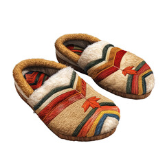 Indulgent Design Warm Cozy Slippers on white or transparent background