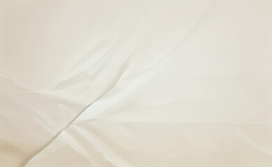 Obraz premium White Crumpled Paper Texture: Perfect Background for Your Creative Projects. Generative AI.