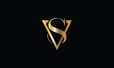 SV, VS, S, V, Abstract Letters Logo monogram