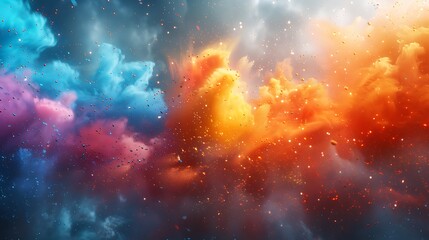 Fototapeta premium Background a magical explosion of colors