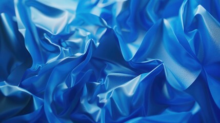 3D abstract background from holograms color Royal Blue, mixing paint shades