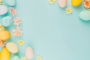 Banner with Easter concept, Bright contrast, high quality, copy space